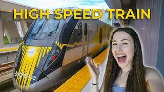 Riding the Brightline Orlando to Miami  Brand NEW High Speed Train Full Route