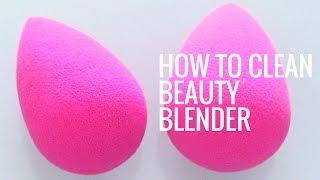 How To Clean Your Beauty Blender  Best Beauty Blender Hack  Eman