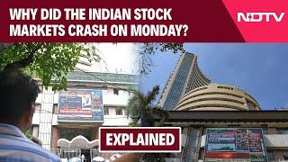 Sensex News Today  Why Did The Indian Stock Markets Crash On Monday?
