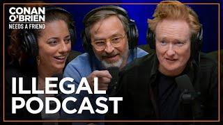 Sona & Gourley Got Busted By Mall Cops  Conan OBrien Needs A Friend