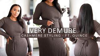 Very Demure Cashmere Fall Styling - ft. Quince