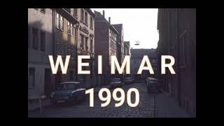 Weimar kurz nach der Wende im Jahr 1990 Impressionen einer Stadt in der ehemaligen DDR