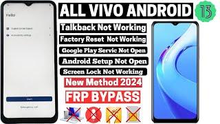 All Vivo Android 13 Frp Bypass  TalkBackReset Not Working  New Trick 2024 Reset Frp  Without PC