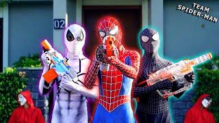 TEAM SPIDER-MAN NERF WAR IN REAL LIFE  Where Is SPIDER-GIRL ??  Awesome Live Action 