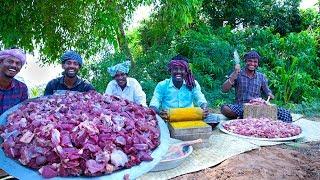 MUTTON DRY FRY  Varattu Kari  Chettinad Fried Mutton Recipe  Traditional Cooking in Village