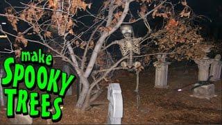 Halloween Tree - DIY Spooky Tree Decor - Fake Tree Display Decoration Idea