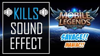 SAVAGE - ML Sound Effects  First Blood Double Kill Triple Kill Maniac Savage  Kills Part 1