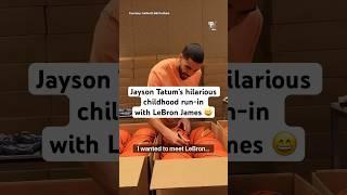 Jayson Tatum shares the hilarious time LeBron James snubbed him as a kid #jaysontatum #lebronjames