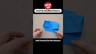 DIY - How to Make a Mini Basketball Game From Paper - Origami #shorts #basketball #papercraft