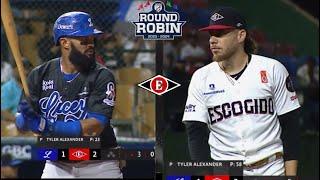 Resumen Tigres del Licey VS Leones del Escogido Round Robin 03012024