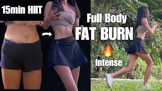 Daily WEIGHT LOSS Intense Fat Burning HIIT Workout  15min Full Body Arm Leg Thigh Ab & Cardio