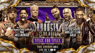 Zero Hour AEW Dynasty Pre Show - LIVE Sunday April 21 630pm ET  330pm PT