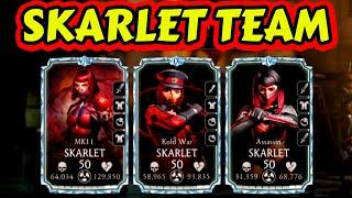 MK Mobile 3 SKARLET TEAM. Kold War Skarlet Let Me Down... Is She Really Good?