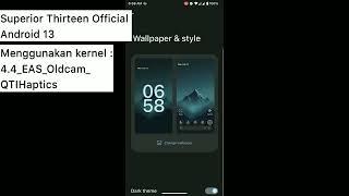 Update Review Superior Thirteen Official  Android 13  Redmi Note 5 Pro  February Patch