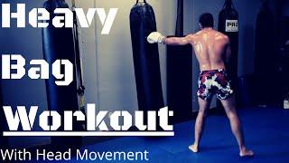 12 Min Boxing Heavy Bag Workout With Head Movement Drills Beginner Friendly.....2020