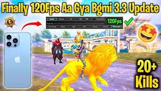 Finally 120Fps Aa Gya Bgmi 3.3 Update Me  IPhone 13 Pro Max 120Fps Bgmi 3.3 Update Test  120Fps ?