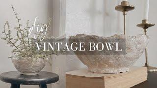 DIY PAPER MACHE VINTAGE INSPIRED BOWL  THE EASIEST WAY