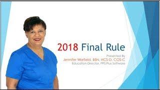 Home Health Final Rule 2018