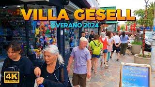 VILLA GESELL Walking Tour  Temporada 2024  ARGENTINA 4K 