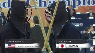 17th World Kendo Championships 5ch USAJ.WILLIAMS vs JPNS.ANDO