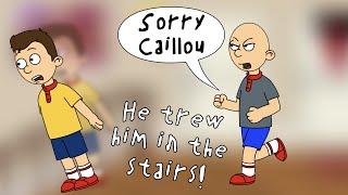 Classic Caillou Pushes Caillou Down the StairsGrounded