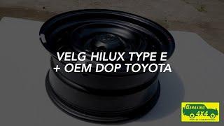 VELG HILUX TYPE E KALENG + OEM DOP TOYOTA