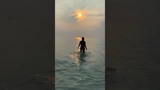 Golden hour dip #shorts #sunset #beachlife