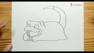 HOW TO DRAWING SLOWPOKE - POKEMON