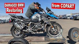 FANTASTISCHES beschädigtes Motorrad BMW R1200GS von COPART AUCTION. Kaufen und Restaurieren