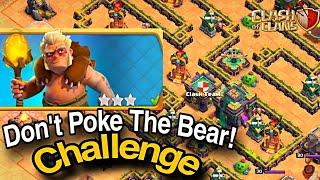 Easily 3 Star Dont Poke The Bear Challenge Clash Of Clans easy strategy copied from @JudoSloth