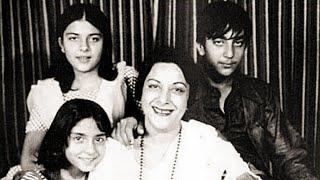 Legendary Actress Nargis With Her Children  Mother Father Husband Son-in-Law Grand Children