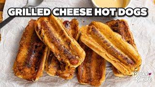 Grilled Cheese Hot Dogs are INSANE  Weber Slate Griddle