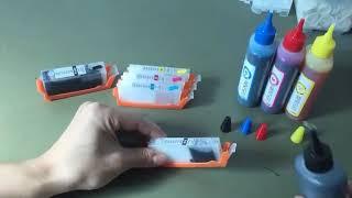 How to Refillable Canon PGI 450 550 470 570 270 Ink Cartridge