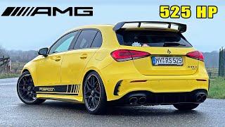 Mercedes-AMG A45 RS 525HP Posaidon  REVIEW on AUTOBAHN NO SPEED LIMIT