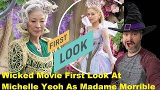 Wicked Movie First Look At Michelle Yeoh As Madame Morrible set photos