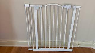 InnoTruth Wide Baby Gate for Dogs Auto Close Pet Gate Review Looks great sturdy and secure