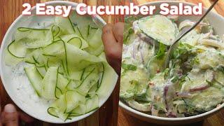 2 Yummy Cucumber Salad Recipes