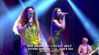 KEN AROK SALATIGA KONSER  GOYANG SENGGOL  AJI JATINOVA & IDA