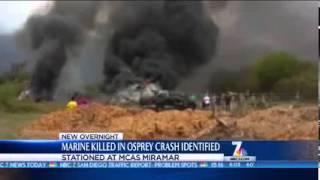 NBC Coverage Marine Killed in Osprey Crash Identified