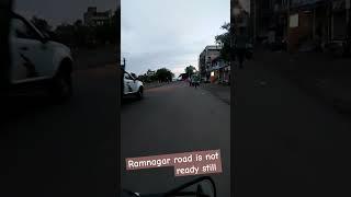 Ramnagar road not ready still road work is too slow #travel #viral #cyclinglife #vlog #morning #ride