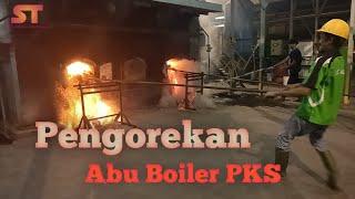 Oil Palm Mill Boiler Ash Scraping Midnight