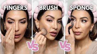 How To Apply Foundation For Beginners  Fingers Brush and Sponge