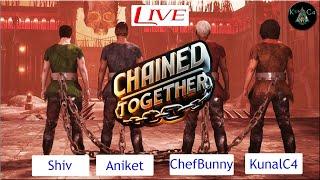 4 Friends Chilling with Chained Together Gameplay Part 2 #live #chainedtogethergame #gamer