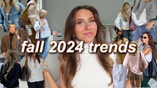 FALL 2024 FASHION TRENDS  what to wear this fall wearable outfit inspo + pinterest inspired