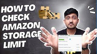 How To Check Amazon Storage Limit  Amazon FBA Restock Limit Explained