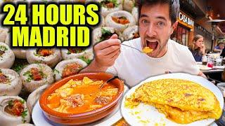24 Hours of Spanish Food in Madrid  STREET FOOD to SEAFOOD in Spains Foodie Capital