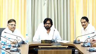 Deputy CM Pawan Kalyan Meeting With Tollywood Producers @ Vijayawada Camp Office