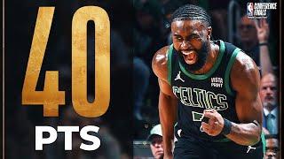 Jaylen Brown Ties PLAYOFF CAREER-HIGH 40 Points In Game 2   May 23 2024