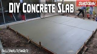 How to Pour a Concrete backyard Patio Slab Beginner Guide