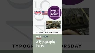 5 Typography Facts  Day 32 of 100 Days of Design  #shorts